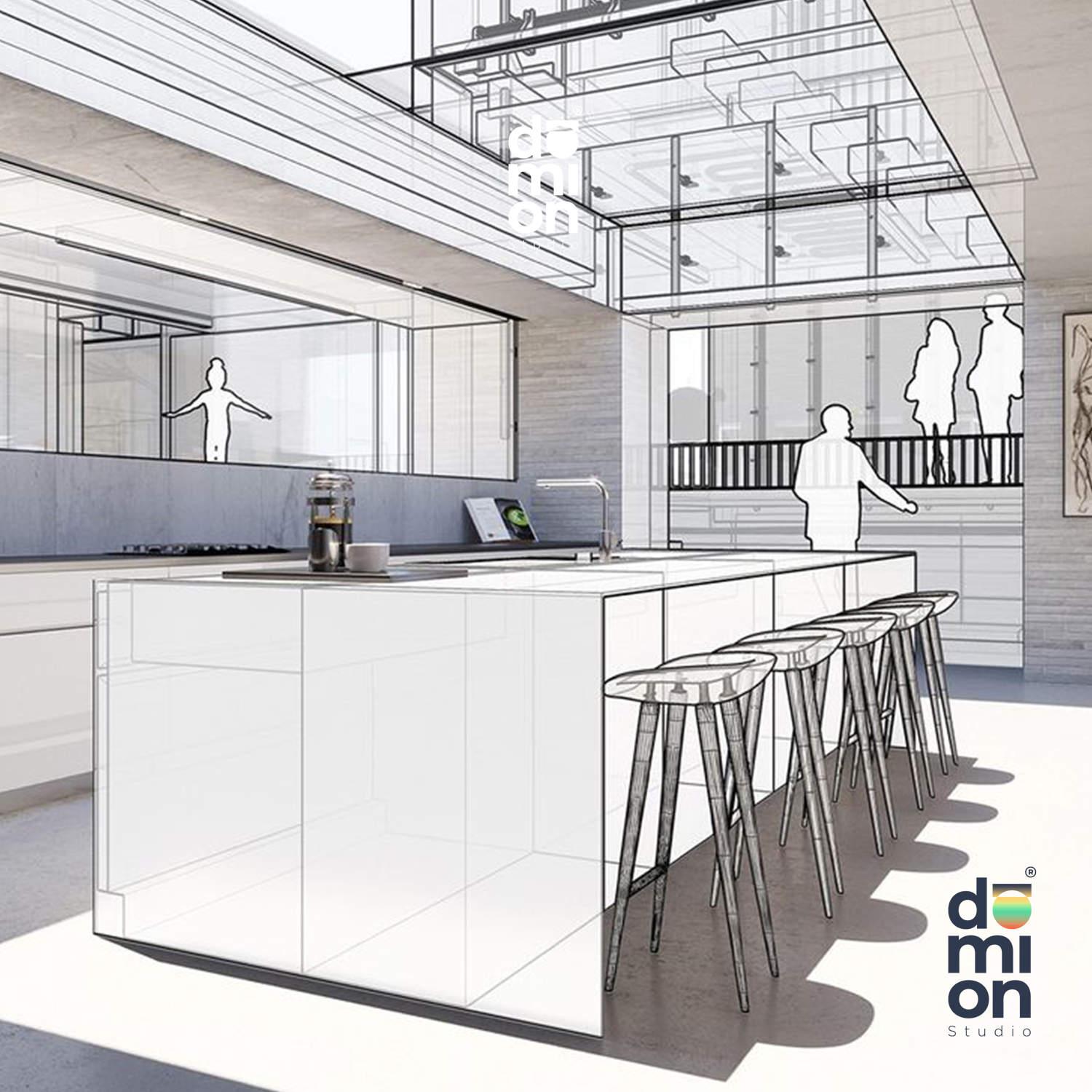 Dormitorio beige muebles a medida madera DOMION